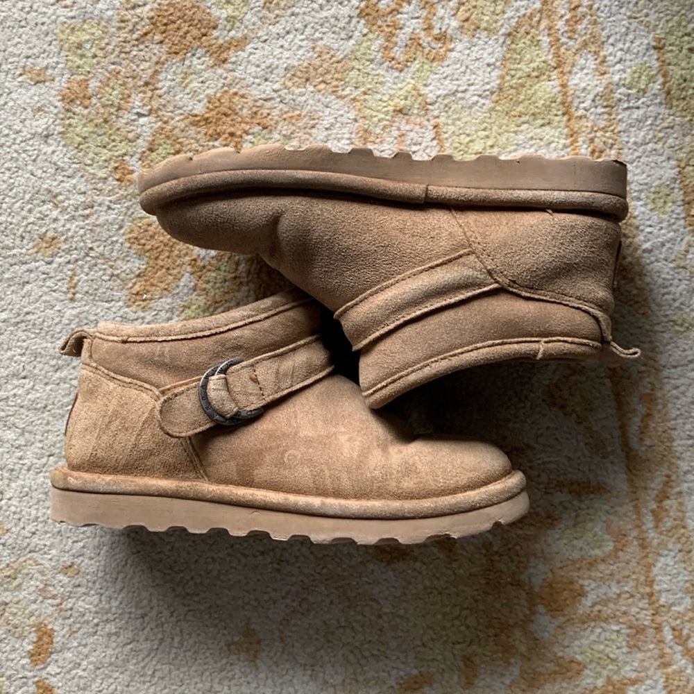 BearPaw Tan Ankle Booties